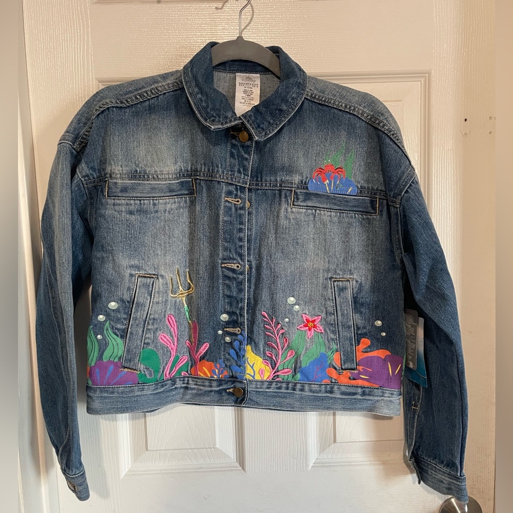NWT Disney The Little Mermaid (live action) Denim Jacket
